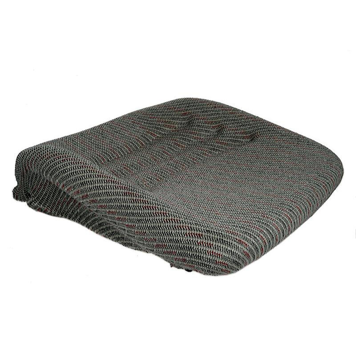 Grey and black patterned fabric seat cushion for Grammer LS95H1 seats with an ergonomic, contoured design.