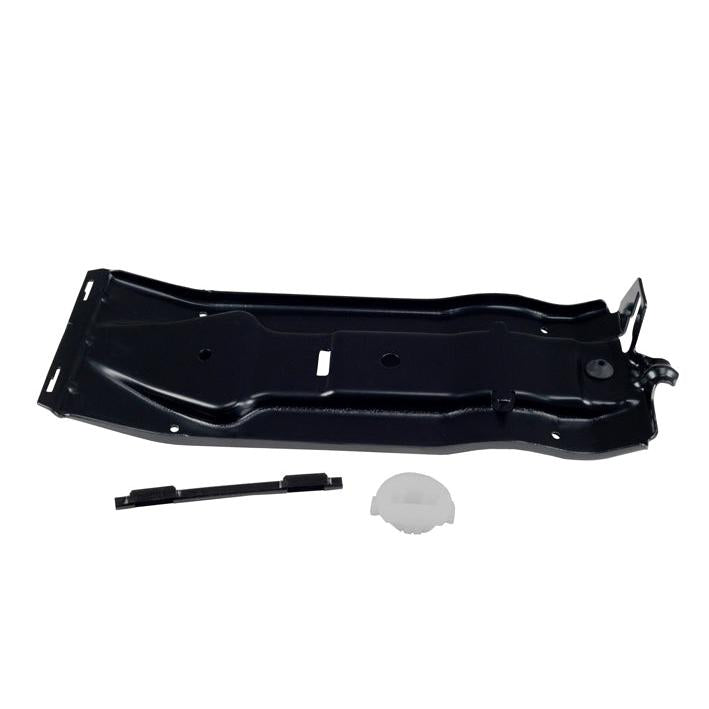 Black metal inner swing arm for Grammer MSG20 seats with a small plastic spacer and guide component.