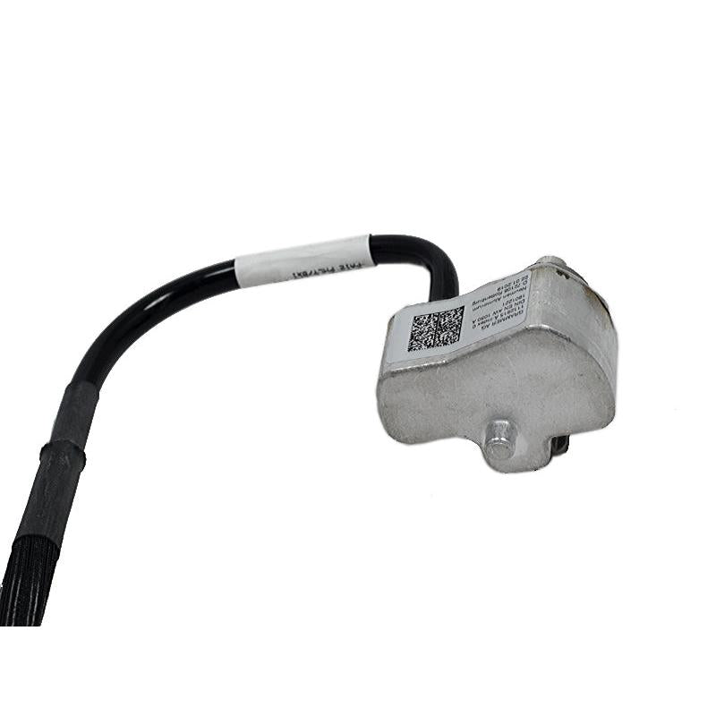 Grammer MSG97 pneumatic suspension air reservoir with a metallic housing and attached black molded hose assembly.