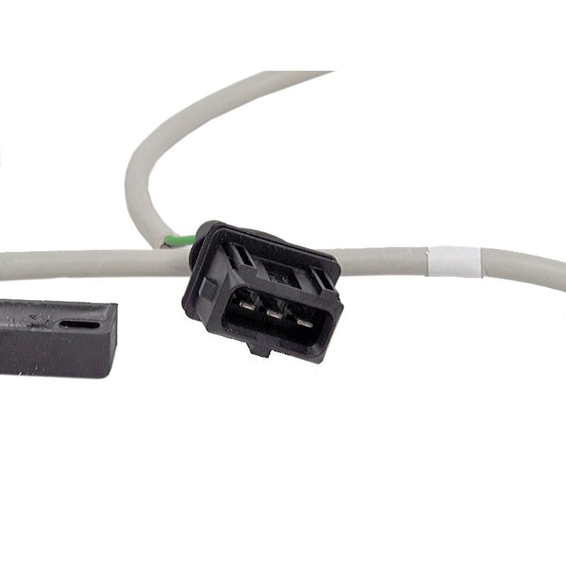 Grammer seat contact switch with a 3-pin black AMP connector and grey wiring on a white background.