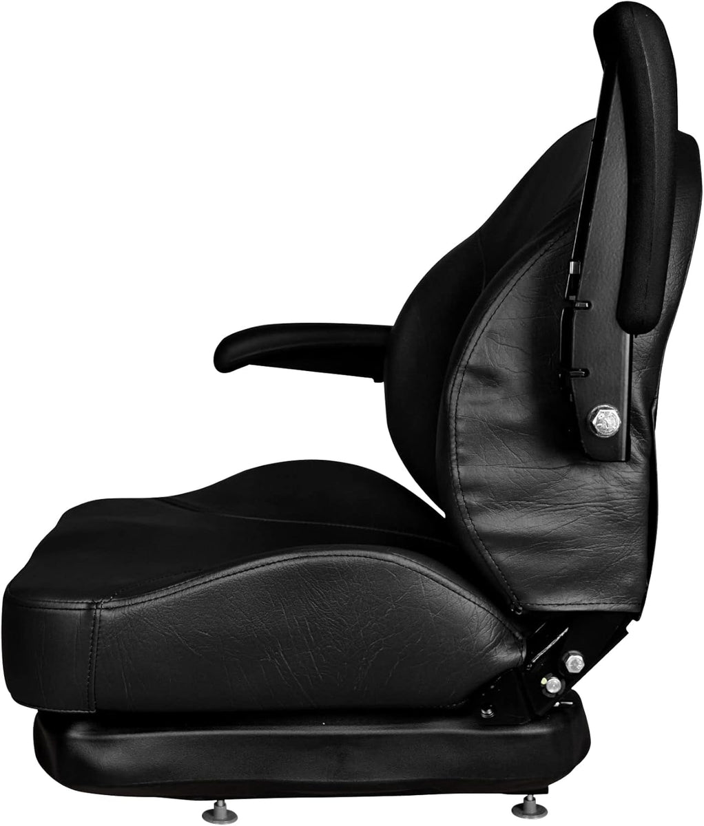 520 Compact Tractor Seat With Flip Bracket – Black Talon 520010BK, Seat Solutions