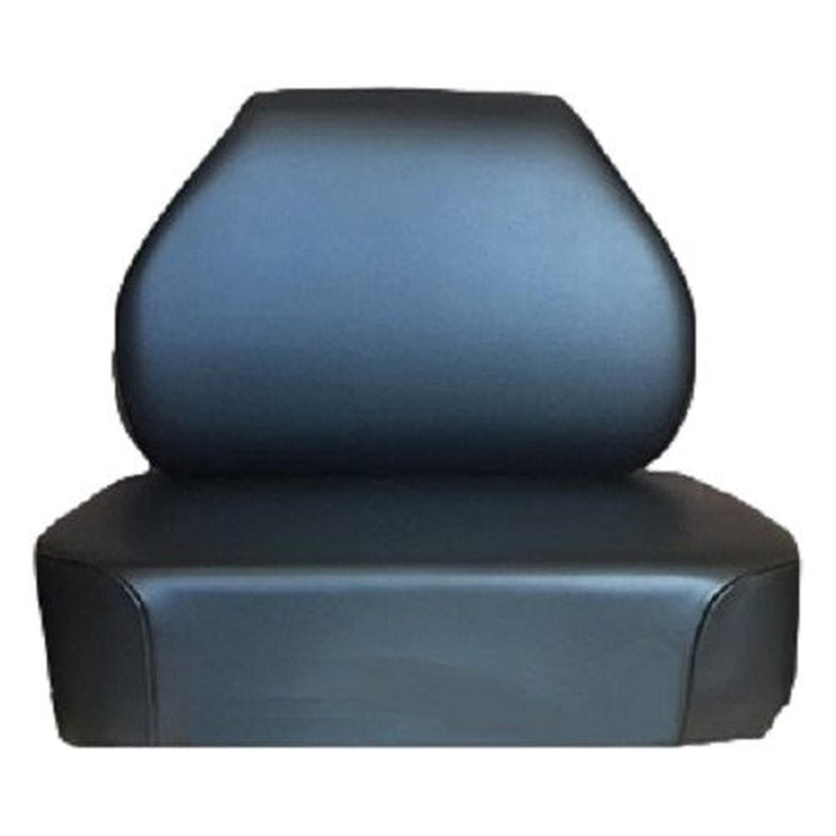Black vinyl seat and back cushion set for International Dresser crawler tractors with durable hand-stitched construction.