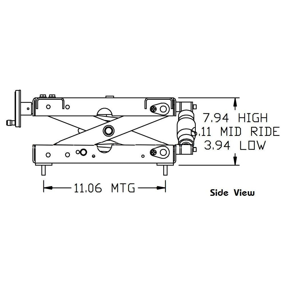 Heavy Duty Mechanical Seat Suspension for Seats Inc.