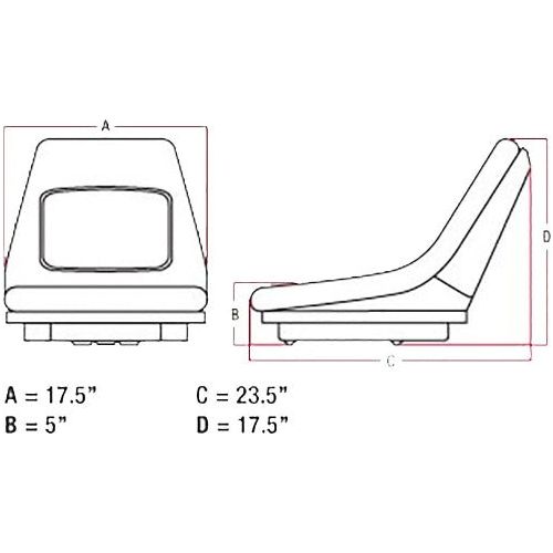 Compact Garden Tractor Skid Loader Seat