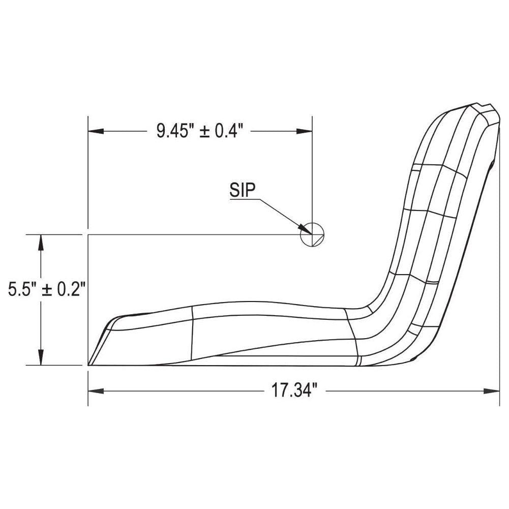 Low Back Tractor Seat for MTD