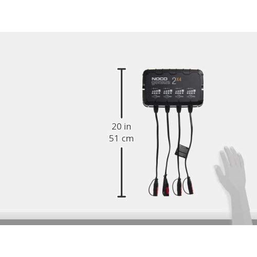 8 Amp 4-Bank (6v - 12v) Vehicle Tractor ATV / UTV Battery Charger
