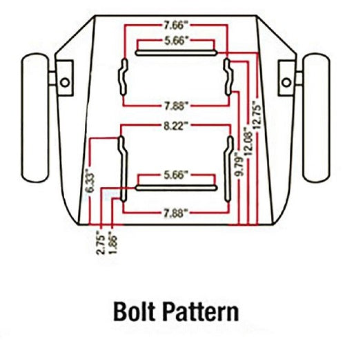 Tractor Seat Assembly w/Arm Rests for Allis Chalmers / Case / Massey Ferguson