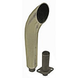 Chrome Exhaust Pipe for John Deere 20" Tall - 3" OD