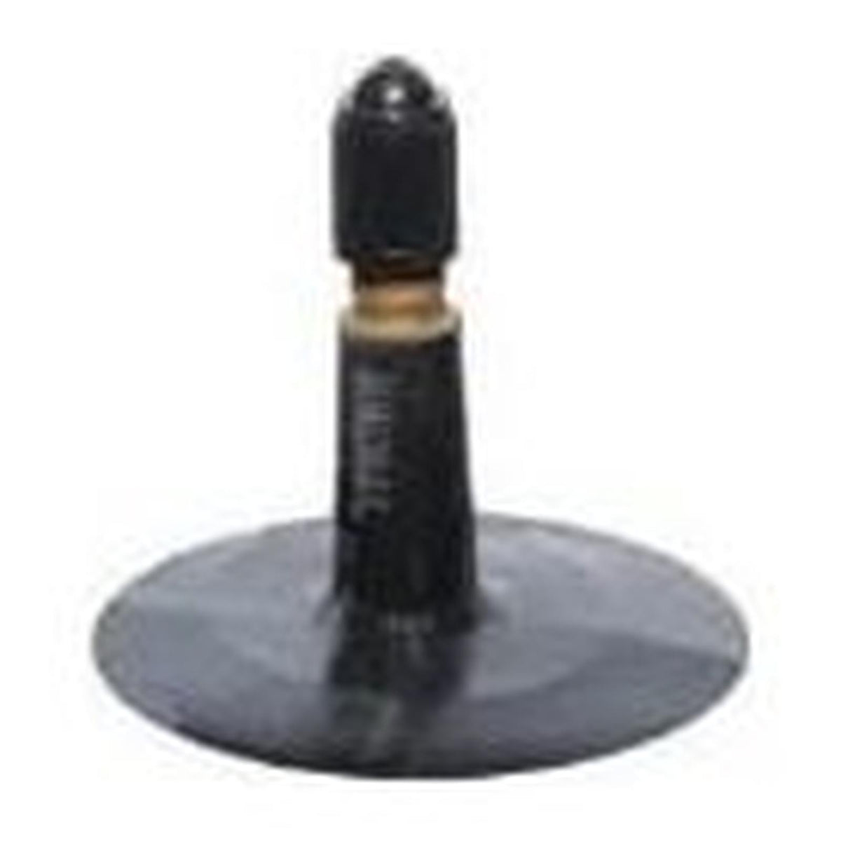 Black rubber 4.80/5.30-12 heavy-duty tire inner tube featuring a straight TR13 valve stem with a protective cap.