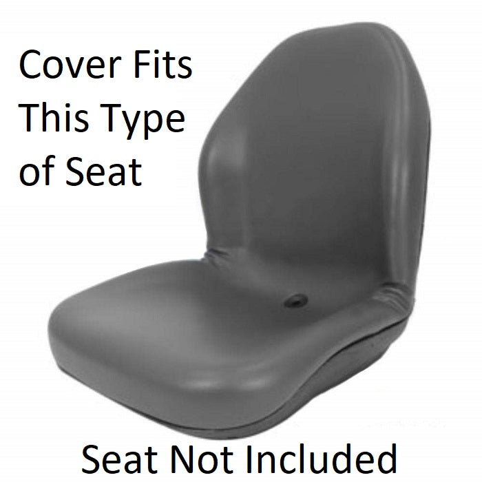 Black Seat Cover for High Back Seat 19" x 21" x 23.3" (W x H x D)