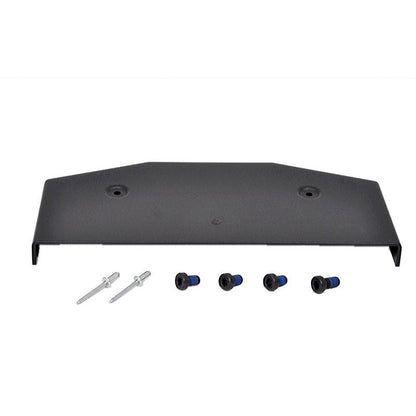 Black plastic front suspension cover for Grammer MSG95 seats with included rivets and mounting bolts.