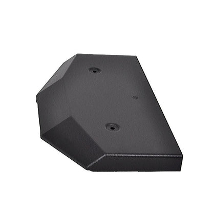 Black textured plastic front suspension cover for Grammer MSG95 seats with two pre-drilled mounting holes.