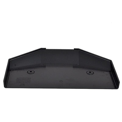 Black plastic front suspension cover for Grammer MSG95 seats with two pre-drilled mounting holes.