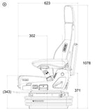 Air Suspension High Back Seat Grammer Evolution 742