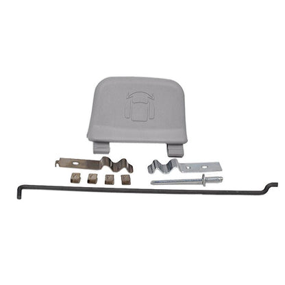 Gray Grammer rotary swivel adapter handle kit with metal mounting hardware and installation rod.