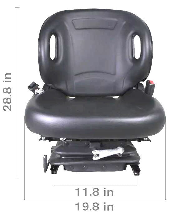 High-Pro Industrial High Back Seat w/ Suspension