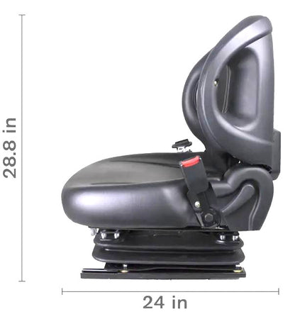 High-Pro Industrial High Back Seat w/ Suspension