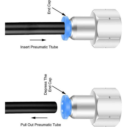 Air Ride Suspension Seat Compressor Hose Adapter Fitting