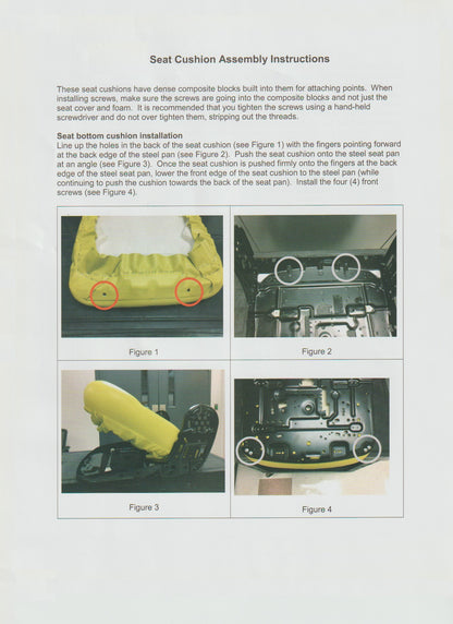 Fabric Seat Cushion for Grammer 731, 732