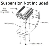 Narrow Seat Well Adapter Base Plate for John Deere