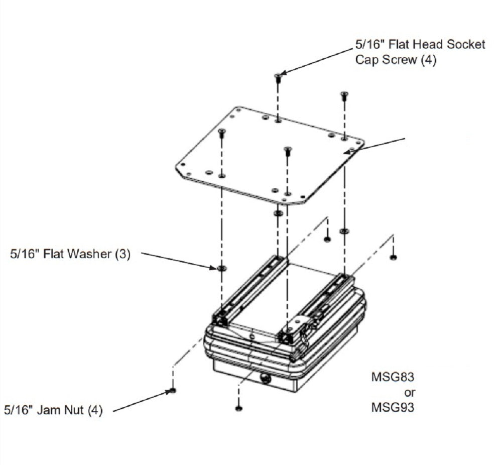 Tractor / Equipment Seat Adapter Plate