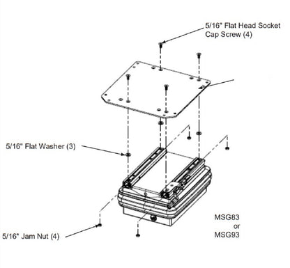 Tractor / Equipment Seat Adapter Plate