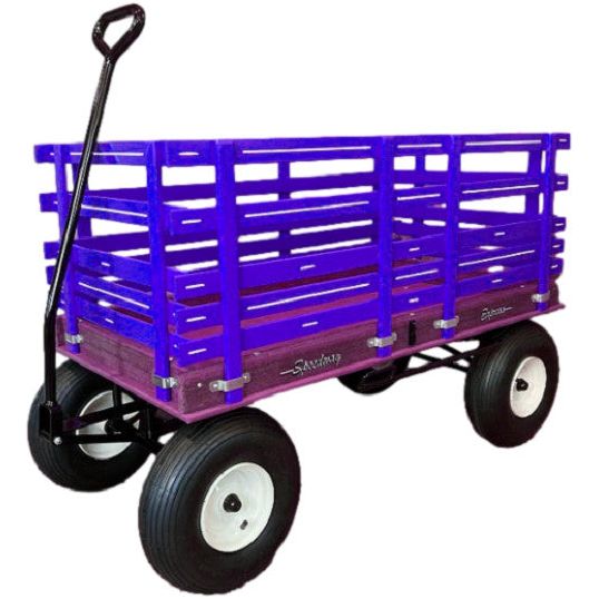 24″ x 48″ (Red) 620 Speedway Express POLY Garden Wagon w/ Brakes 1200 #