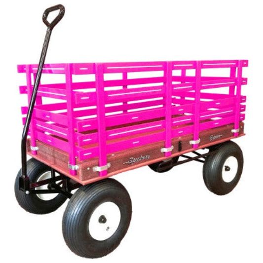 24″ x 48″ (Pink) 620 Speedway Express POLY Garden Wagon w/ Brakes 1200 #