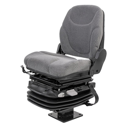 12v Air Suspension Backhoe Seat w/ Pedestal
