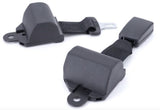 94" Retractable Extra Long Black Seat Belt Kit