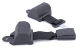 94" Retractable Extra Long Black Seat Belt Kit