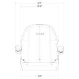 Mid Back Seat Assembly for Excavator / Tractor