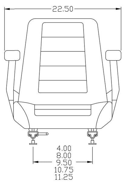 Tractor Seat for Lifts, Mowers, Cranes