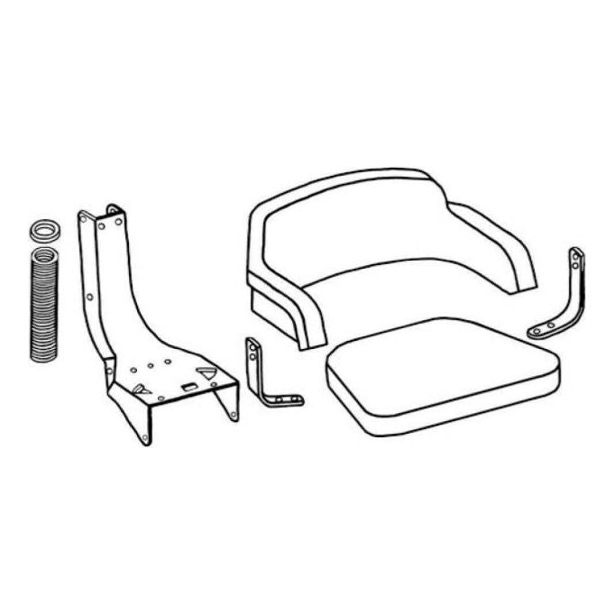 2 Piece Tractor Seat Cushion Set for John Deere