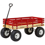 24″ x 48″ (Red) 830 Speedway Express HD Wagon w/ Side Racks 1200 #