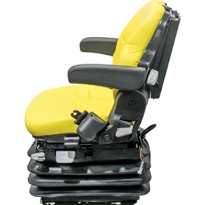 12v Heavy Duty Tractor Excavator Backhoe Loader Seat w/ Air Suspension