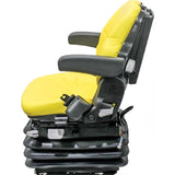 12v Heavy Duty Tractor Excavator Backhoe Loader Seat w/ Air Suspension