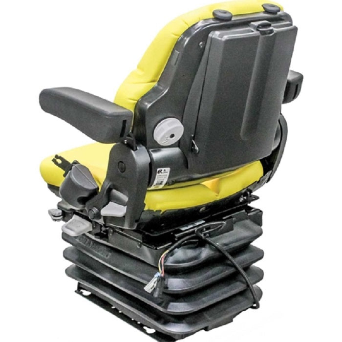 12v Heavy Duty Tractor Excavator Backhoe Loader Seat w/ Air Suspension