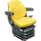 12v Heavy Duty Tractor Excavator Backhoe Loader Seat w/ Air Suspension