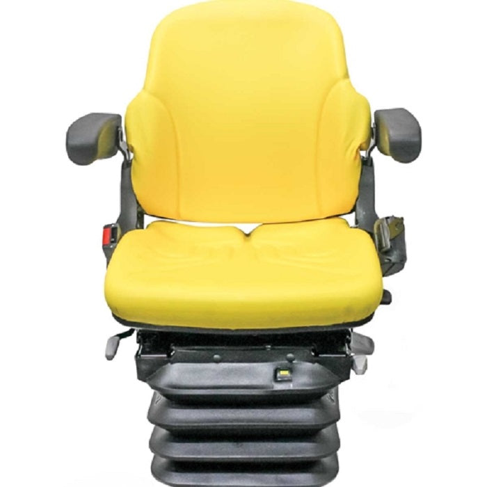 12v Heavy Duty Tractor Excavator Backhoe Loader Seat w/ Air Suspension