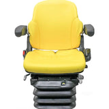 12v Heavy Duty Tractor Excavator Backhoe Loader Seat w/ Air Suspension