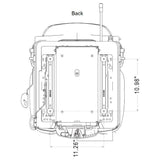 12v Low Back Tractor Zero Turn Seat w/ Air Suspension
