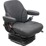 12v Mid Back Tractor Seat w/ Air Suspension for Kubota / Cat