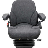 12v Mid Back Tractor Seat w/ Air Suspension for Kubota / Cat