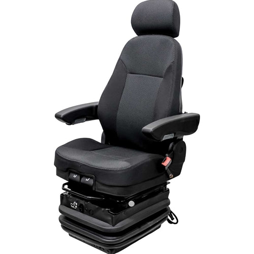 12v Air Suspension Hi Back Excavator Seat w/ Swivel