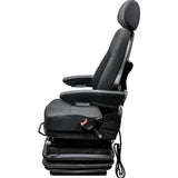 12v Air Suspension Hi Back Excavator Seat w/ Swivel