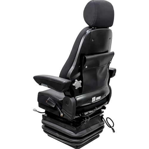 12v Air Suspension Hi Back Excavator Seat w/ Swivel