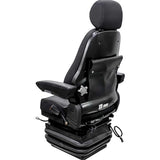12v Air Suspension Hi Back Excavator Seat w/ Swivel