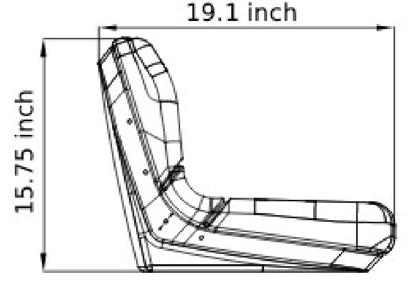 Mid Back Seat for Tractors, Fork Lifts, Mowers