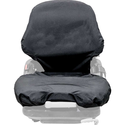 Durable black Endura fabric seat cover for Grammer 18.5 x 23 x 21.14 inch equipment seats.